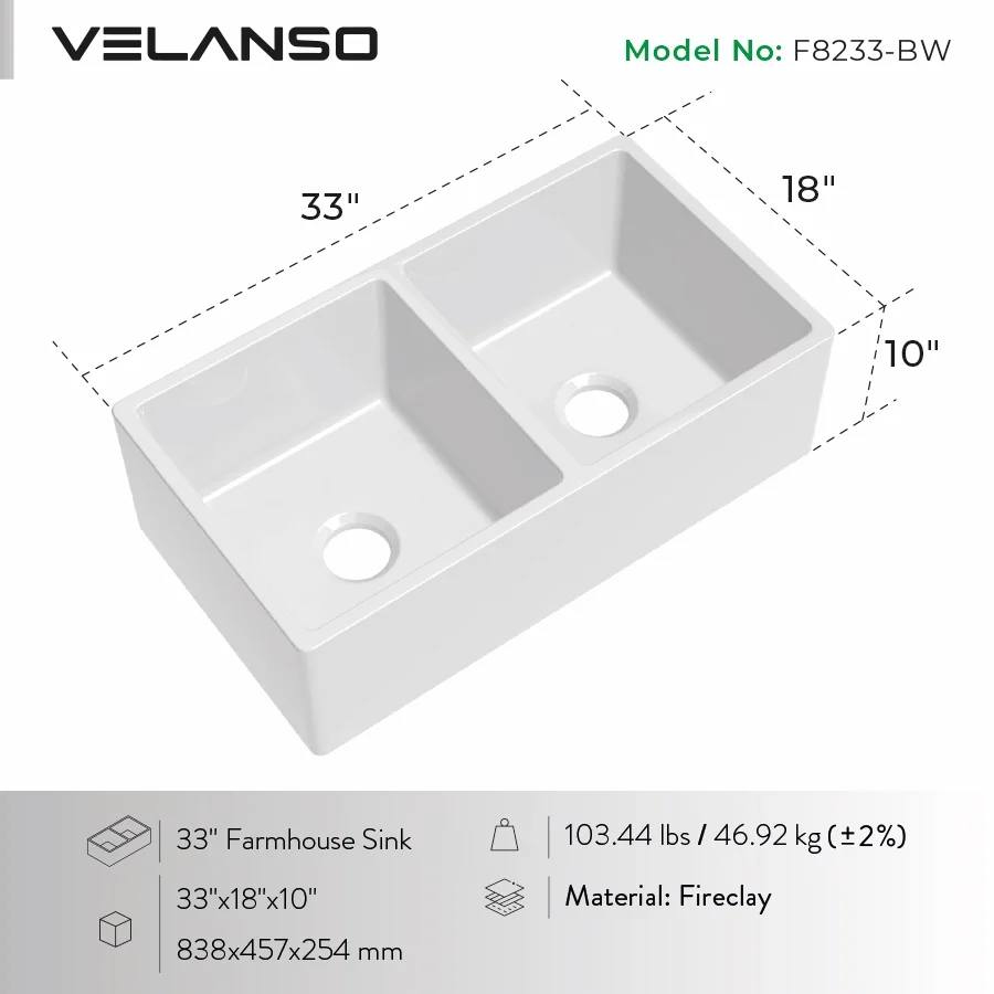 Velaro 33" Double Bowl - Image 4